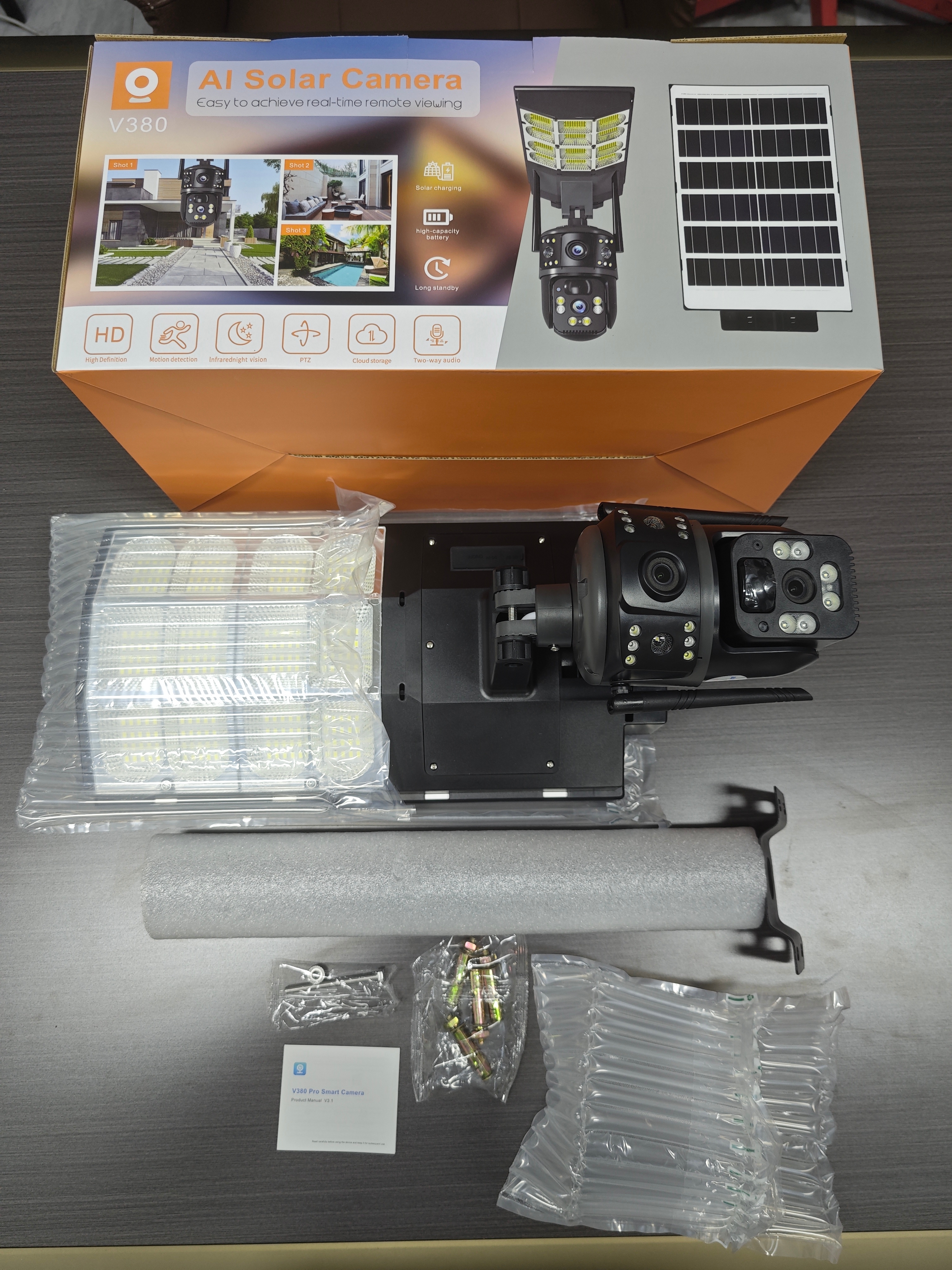 V380pro dual led street light