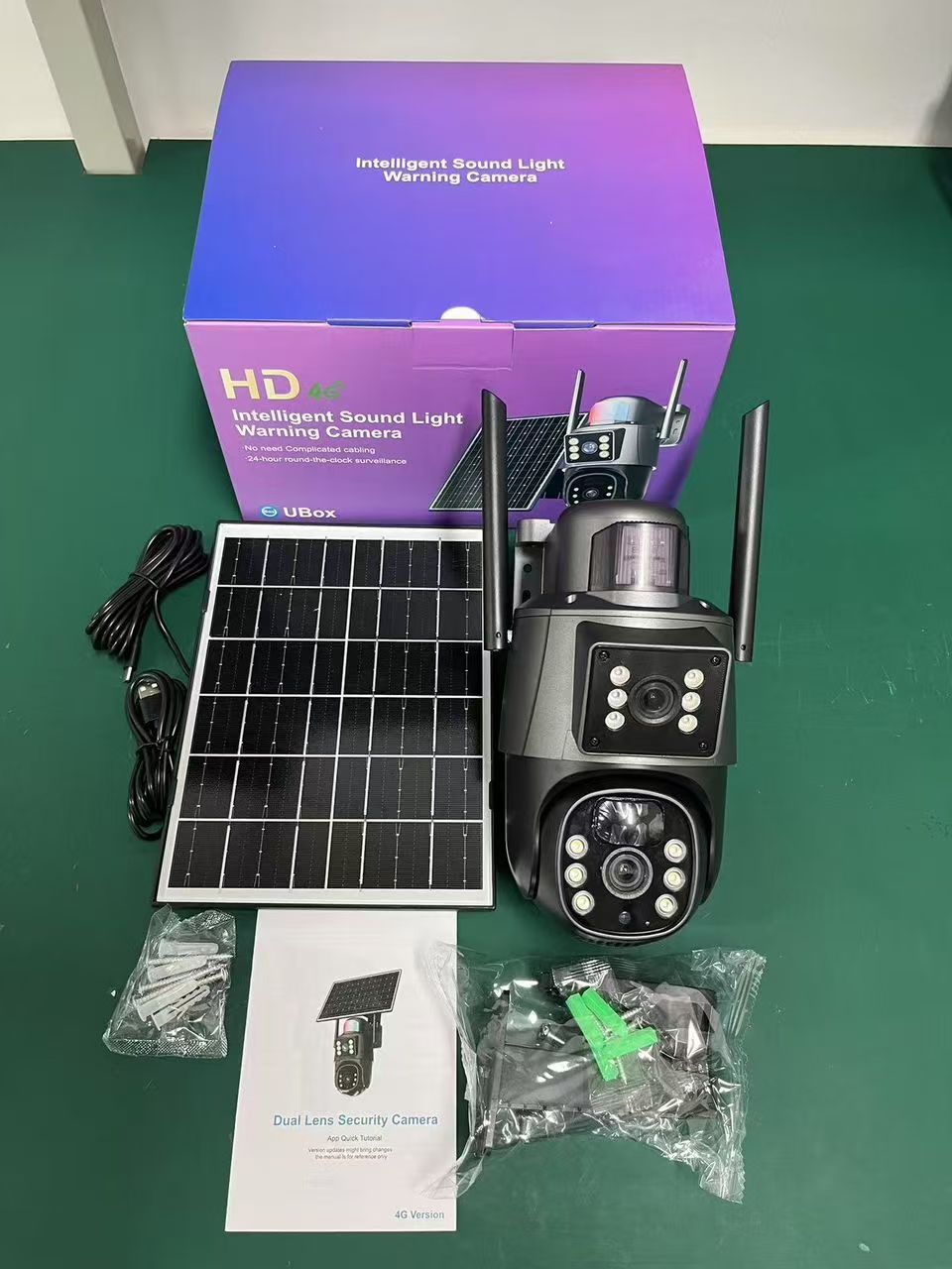ubox 2lens solar camera